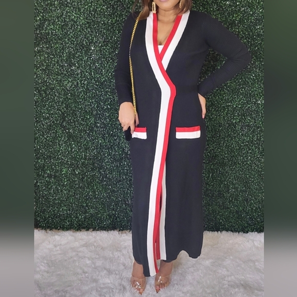 Dresses & Skirts - Black and Red Women's Sweater Dress